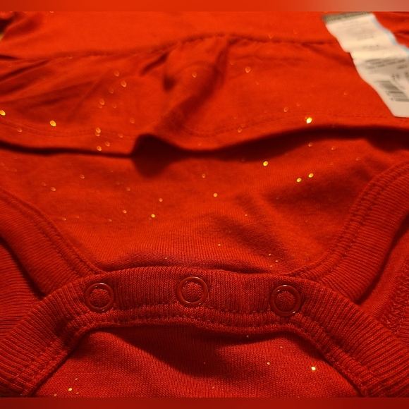 NWT Okie dokie size 6M red bodysuit - Picture 4 of 6